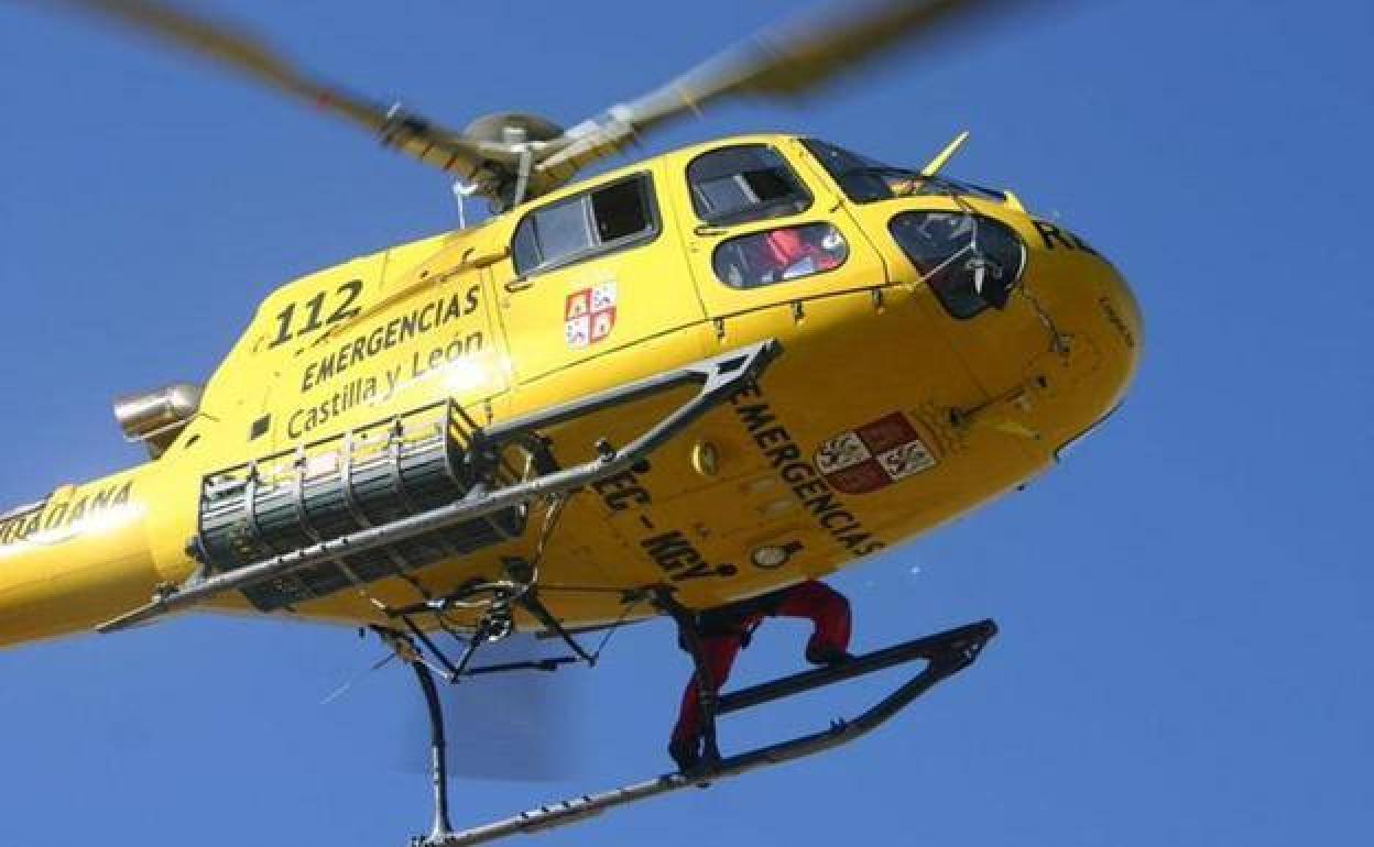 Imagen de un helicóptero de Emergencias