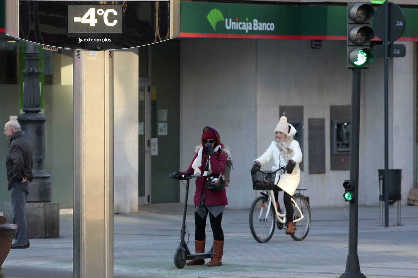 Bajas temperaturas en la capital leonesa