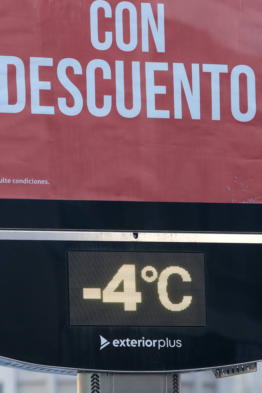 Bajas temperaturas en la capital leonesa