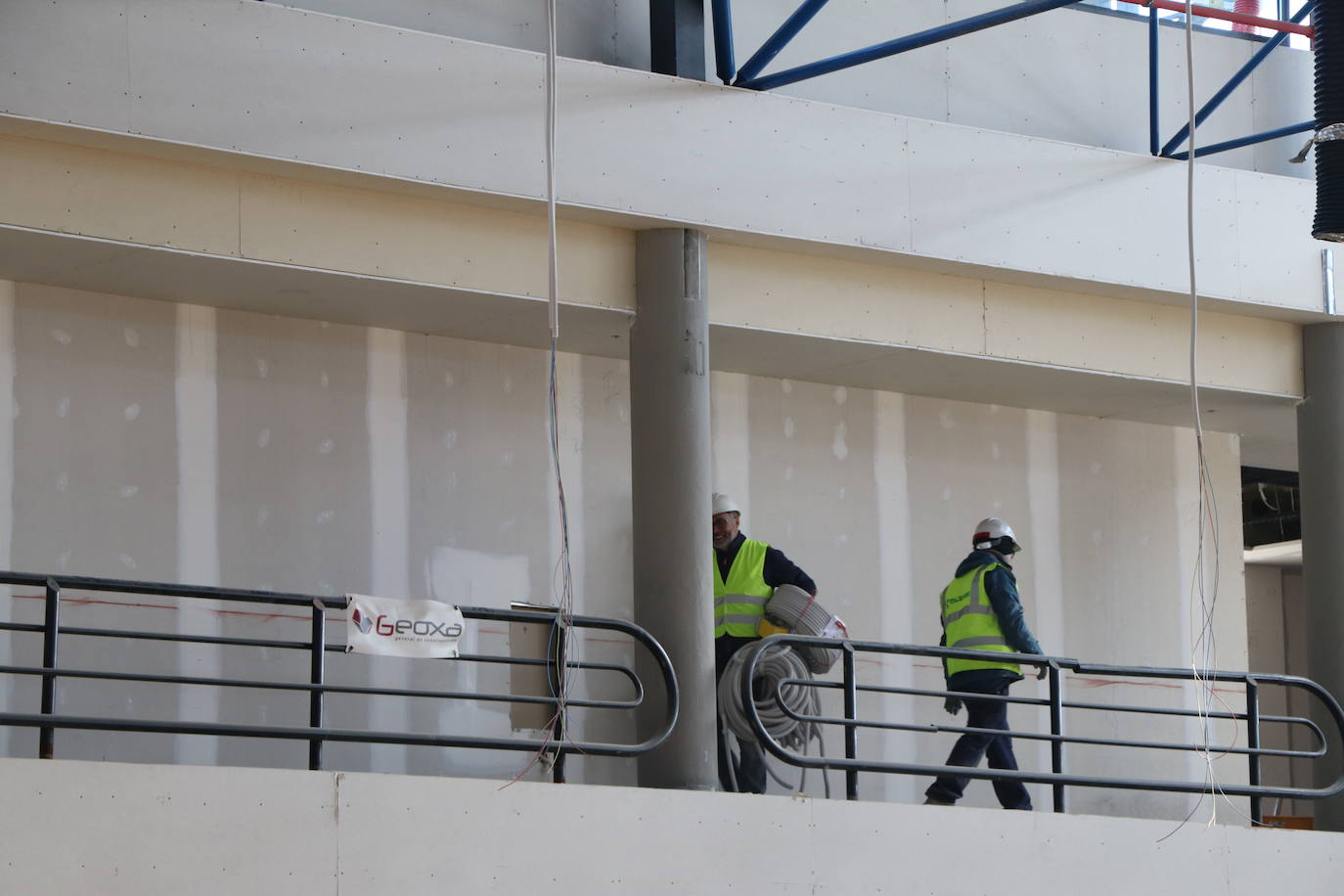 Obras del interior de la estación de Autobuses de León. 