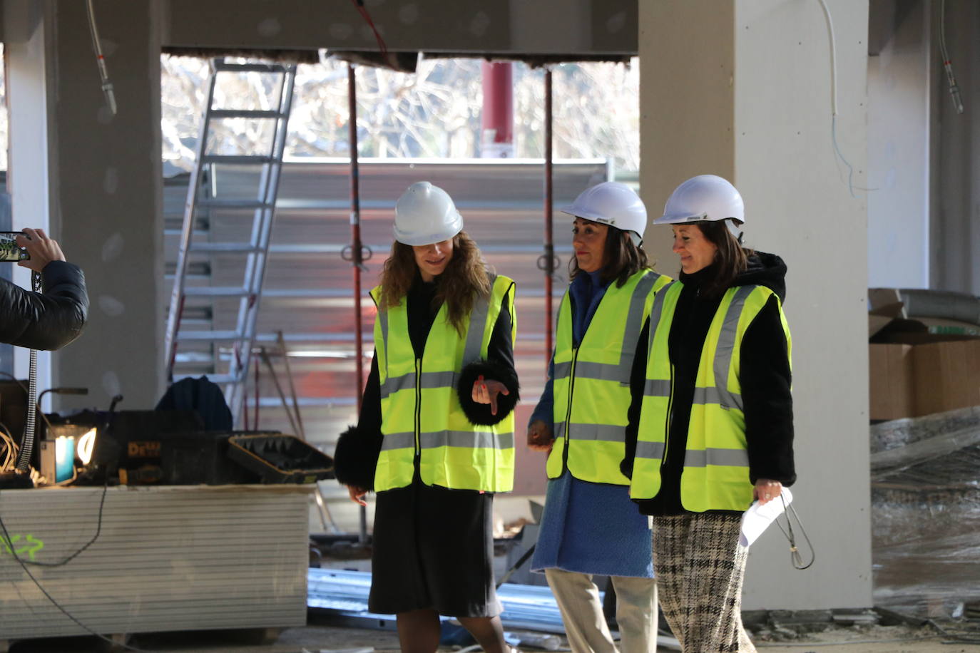 Obras del interior de la estación de Autobuses de León. 