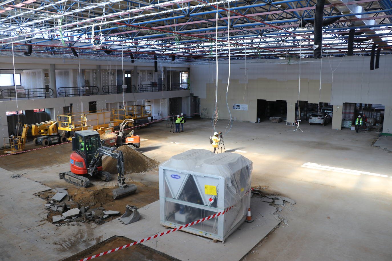 Obras del interior de la estación de Autobuses de León. 