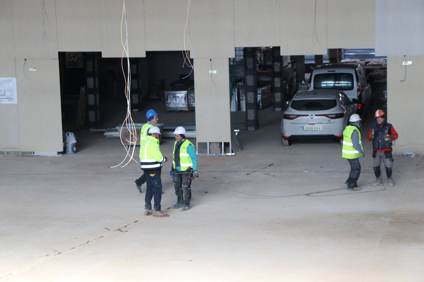 Obras del interior de la estación de Autobuses de León. 