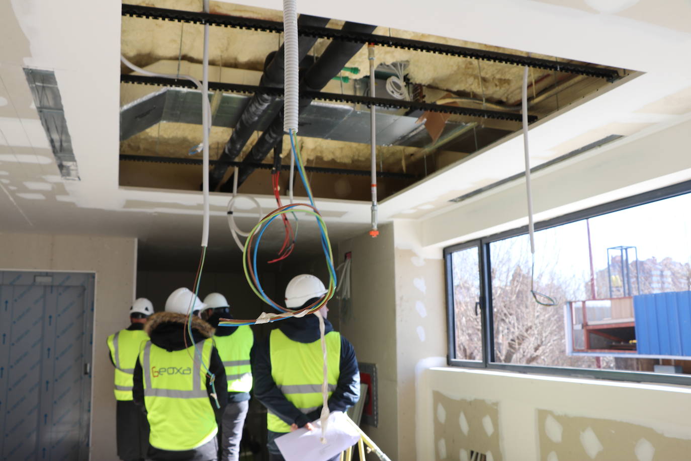 Obras del interior de la estación de Autobuses de León. 