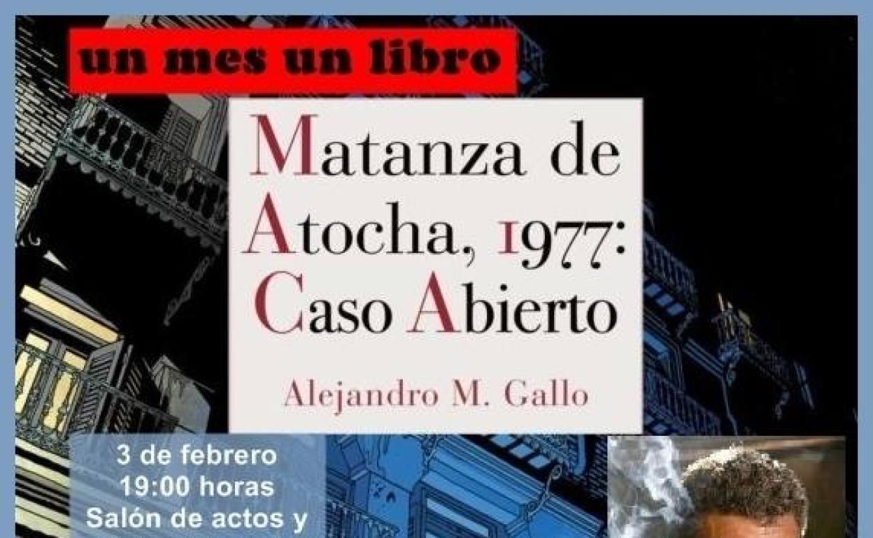 Cartel de la presentación del libro de Alejandro Martínez Gallo en Torre del Bierzo. 
