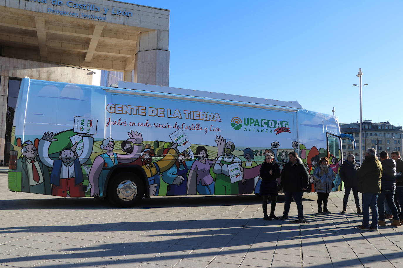 Presentación del autobús de la alianza Upa-Coag.