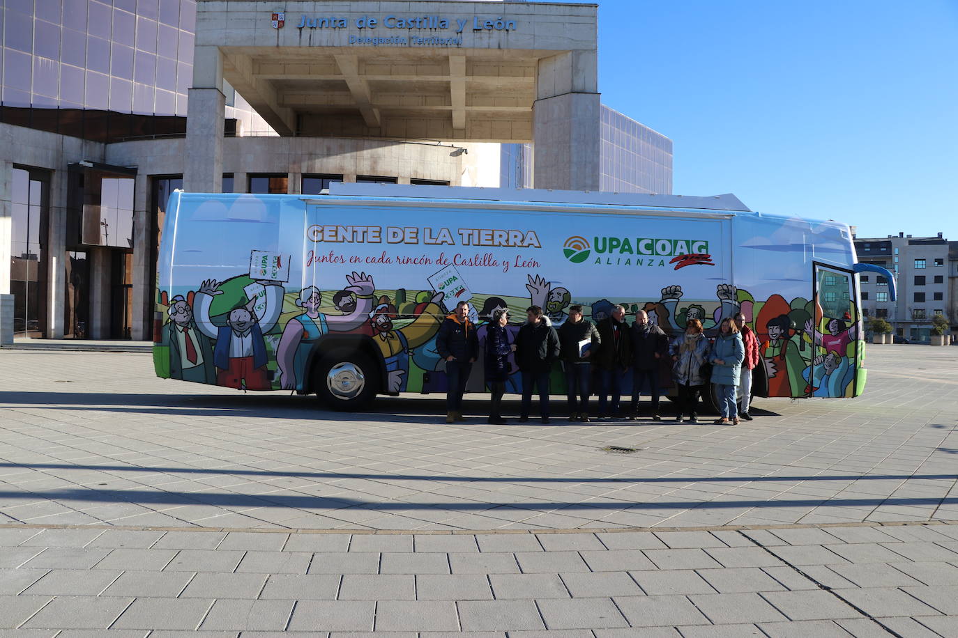 Presentación del autobús de la alianza Upa-Coag.