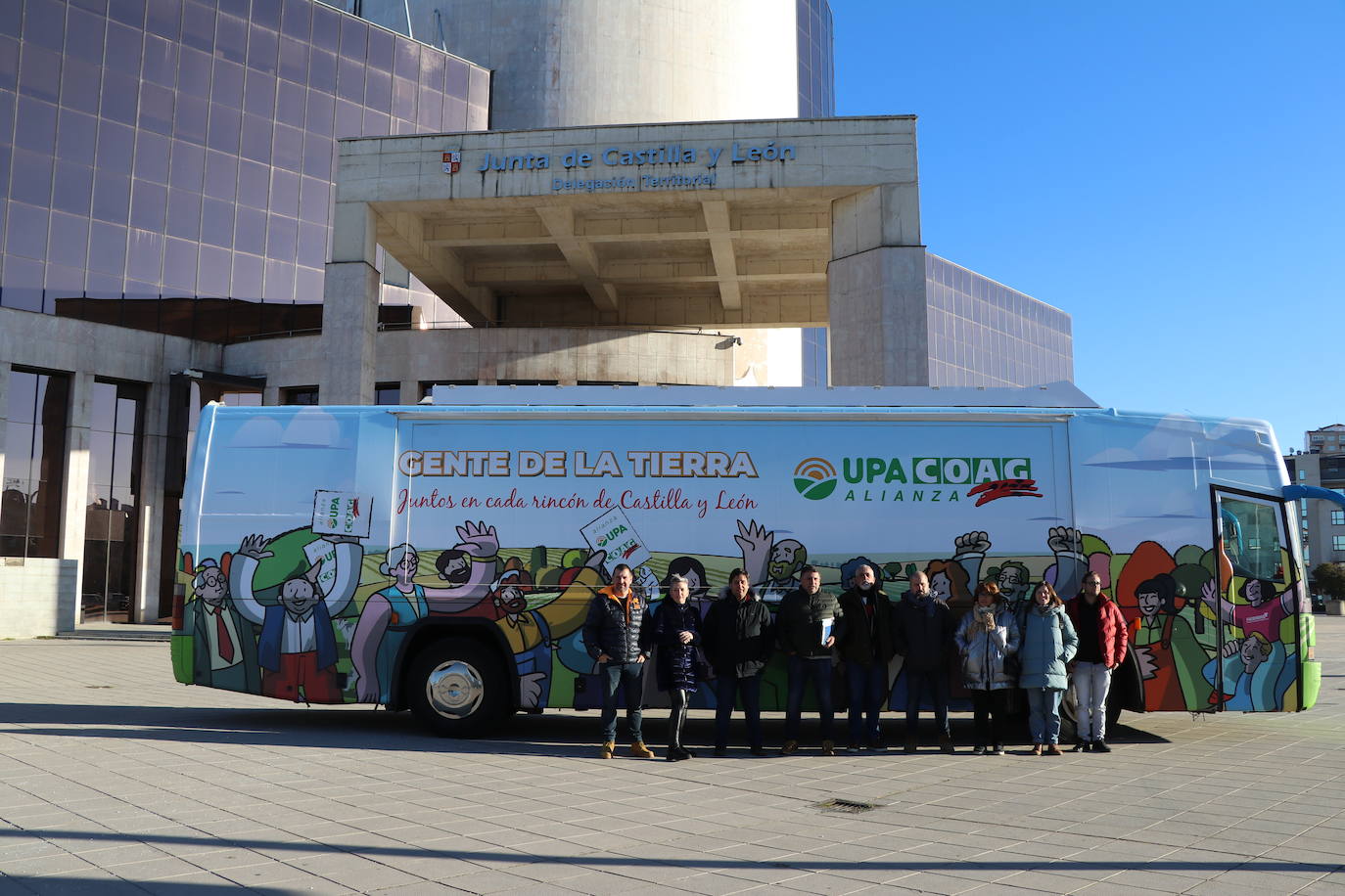 Presentación del autobús de la alianza Upa-Coag.