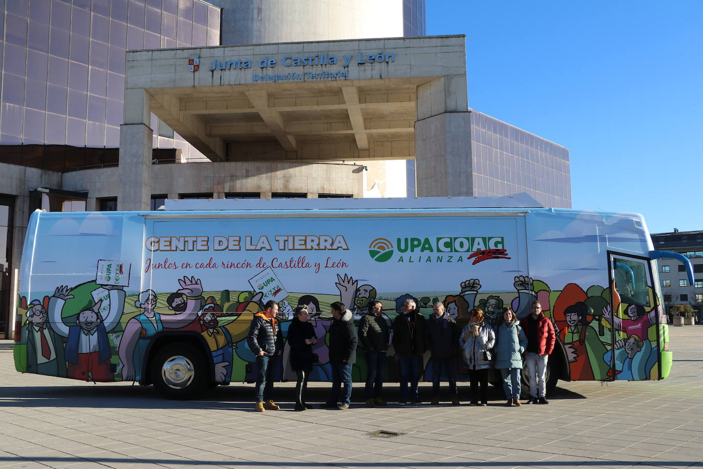 Presentación del autobús de la alianza Upa-Coag.