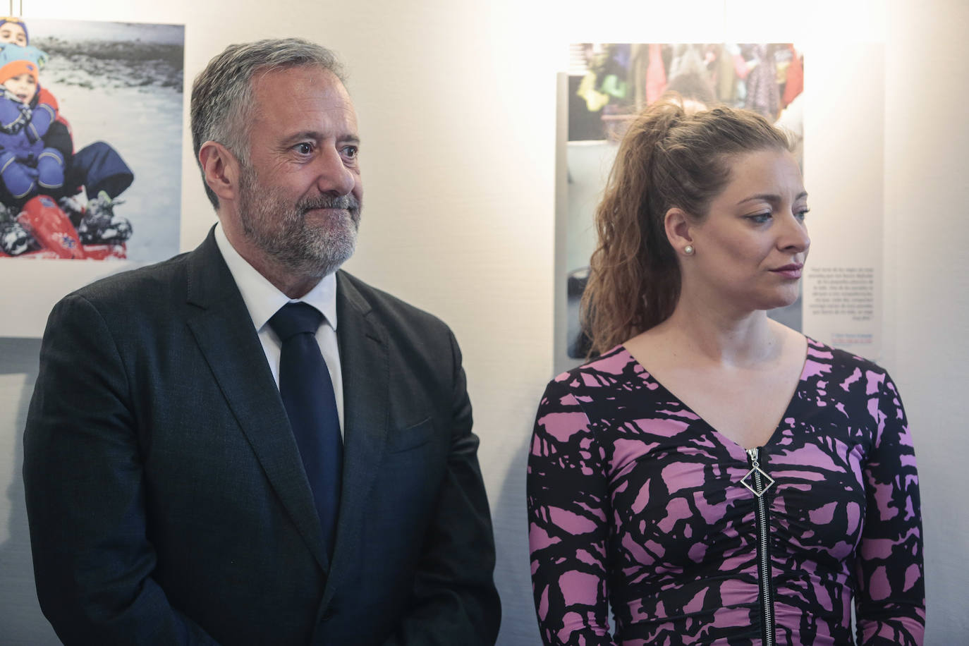 Inauguración de la Exposición del I Concurso de Fotografía «Un feliz viaje por la vida» organizada por la Federación Autismo de Castilla y León.