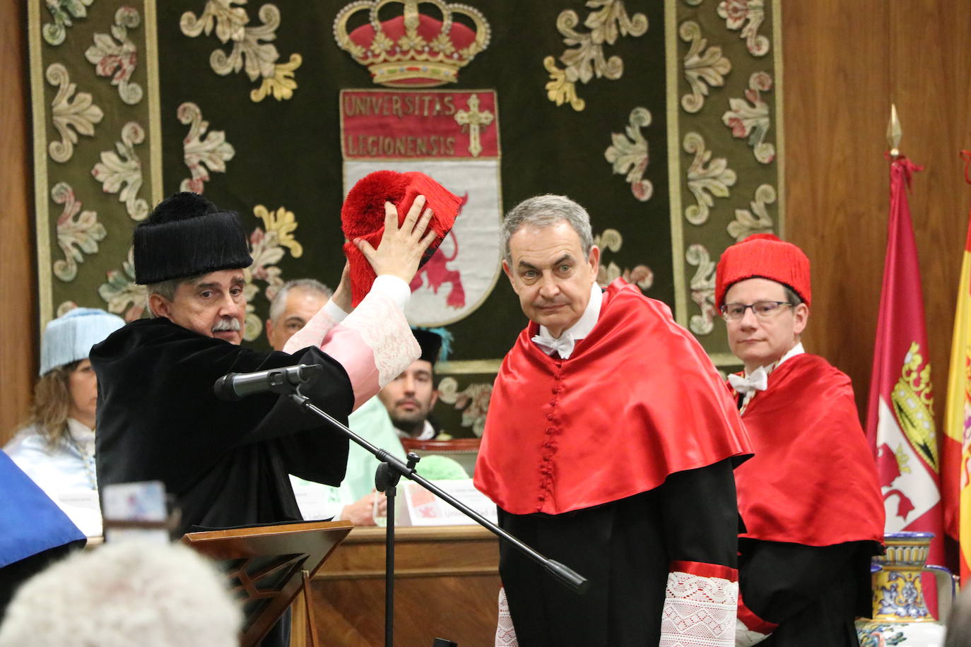 Acto académico de investidura del ex presidente del Gobierno, José Luis Rodríguez Zapatero, como Doctor Honoris Causa por la Universidad de León.