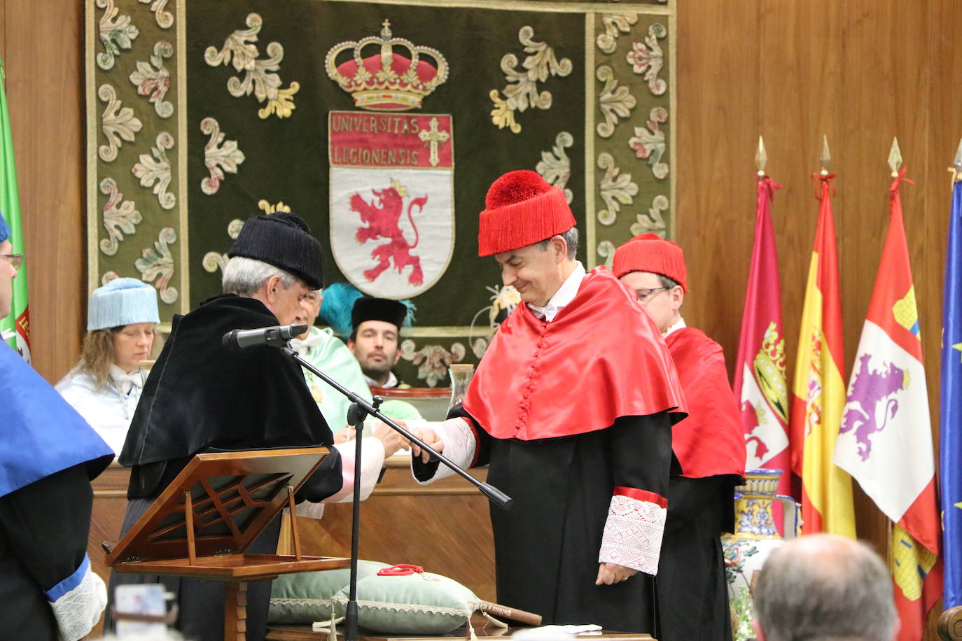 Acto académico de investidura del ex presidente del Gobierno, José Luis Rodríguez Zapatero, como Doctor Honoris Causa por la Universidad de León.