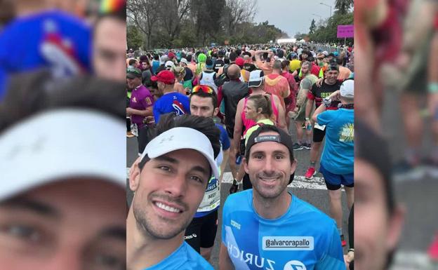 Jaime Astrain disfruta del domingo corriendo una maratón