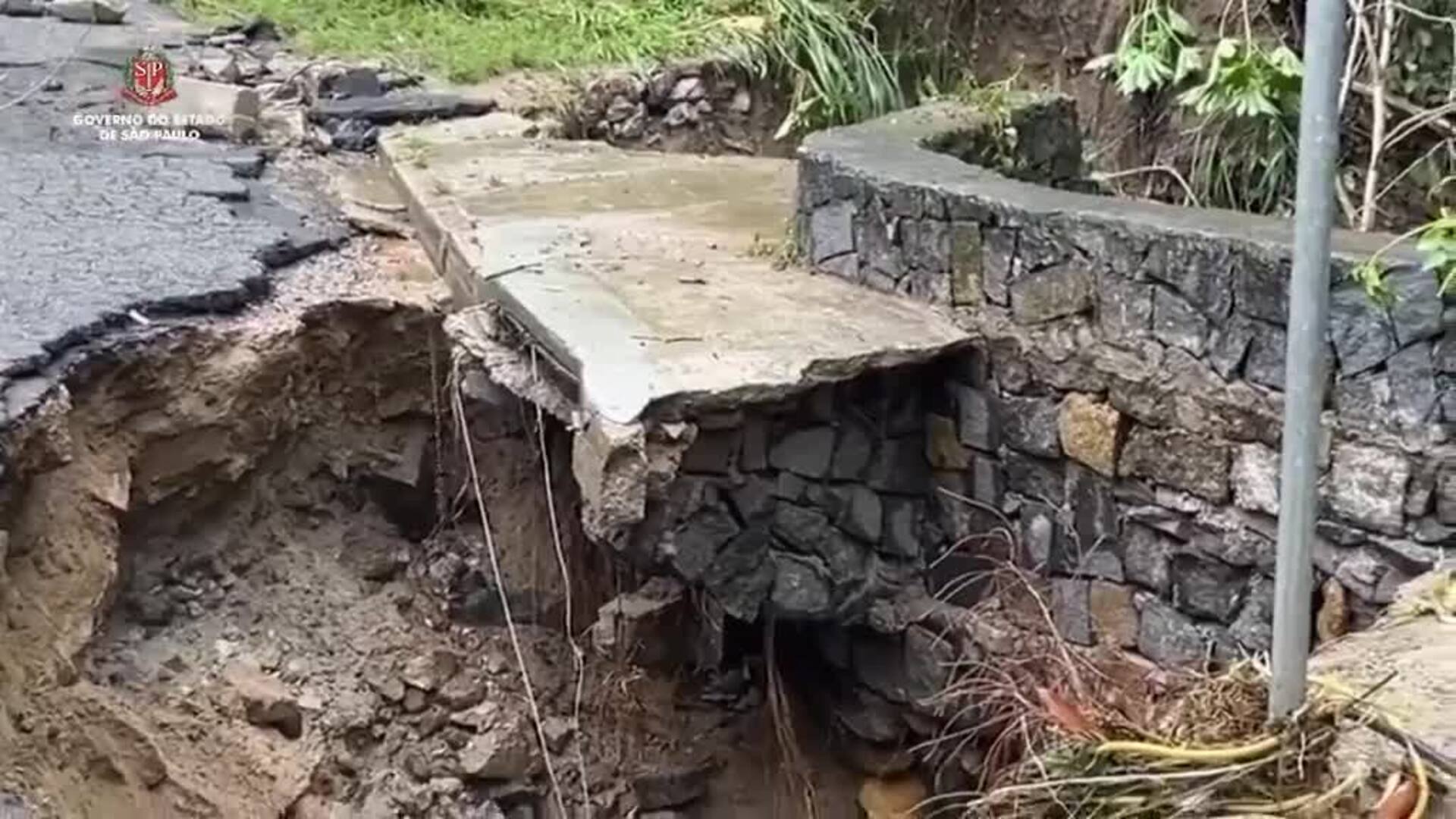 Imagen de las lluvias torrenciales en Brasil. 