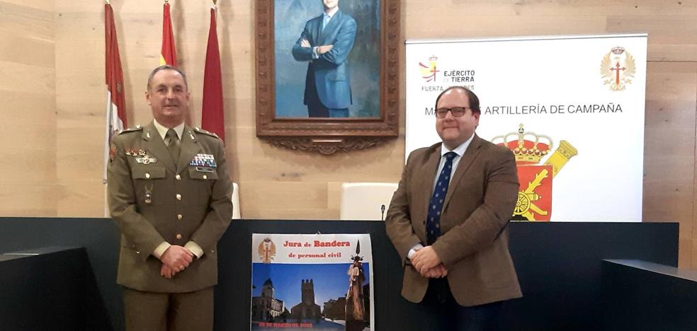 Imagen de presentación del acto de Jura de Bandera Civil en La Bañeza.