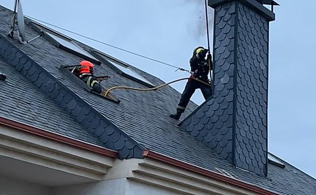 Actuación en la chimenea.