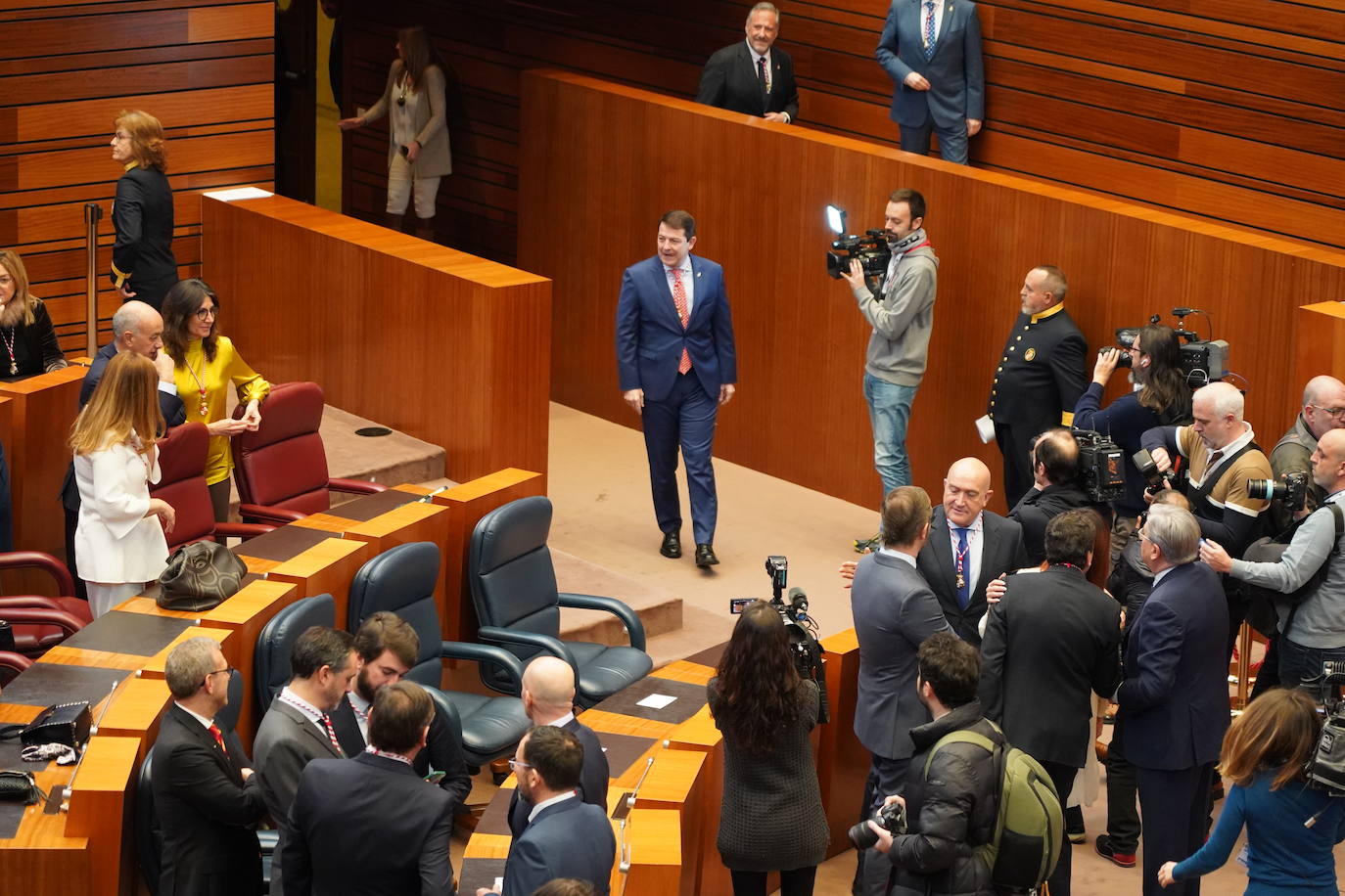 Intervención del presidente de las Cortes Carlos Pollán en el acto institucional del XL Aniversario del Estatuto de Autonomía de Castilla y León. 