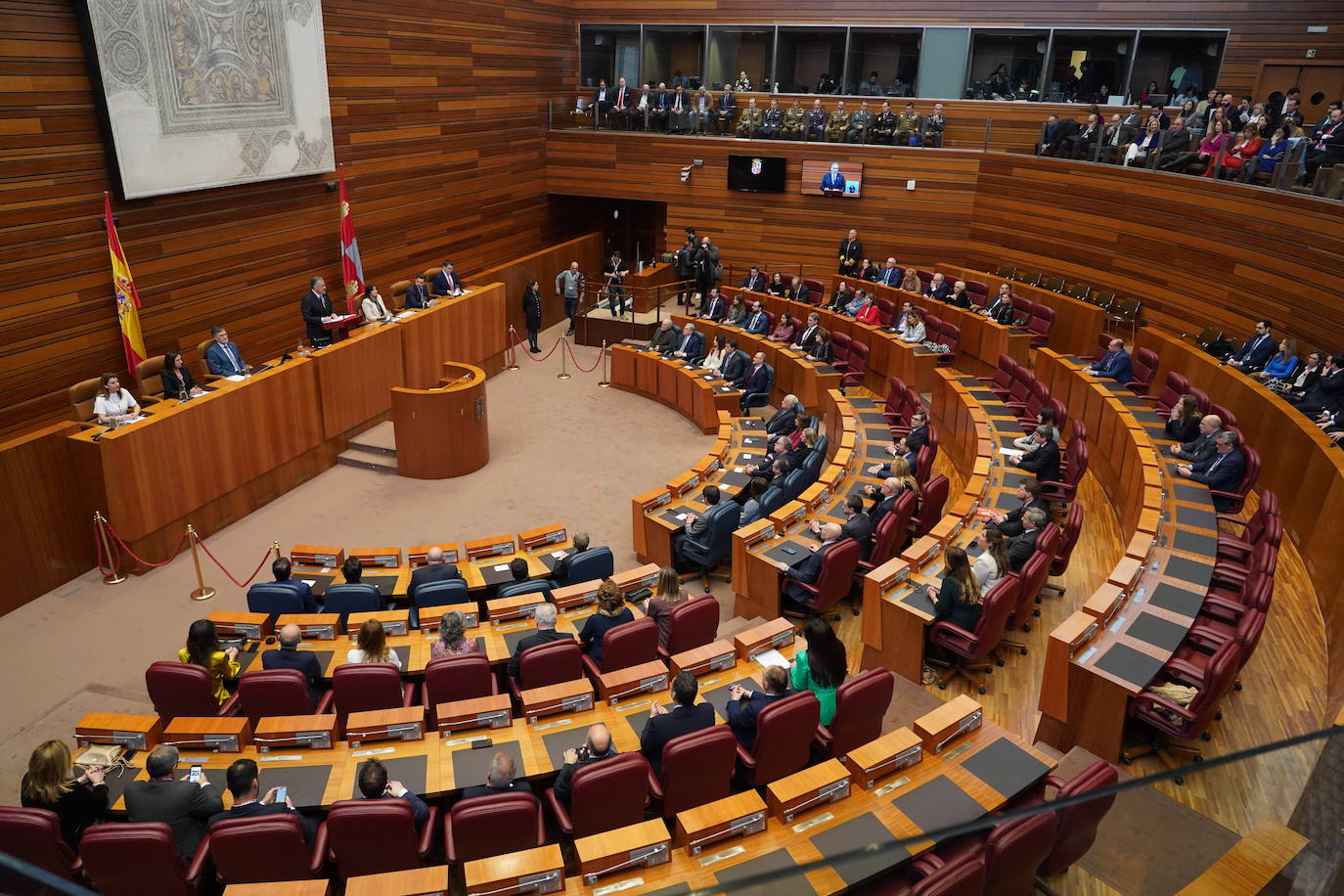 Intervención del presidente de las Cortes Carlos Pollán en el acto institucional del XL Aniversario del Estatuto de Autonomía de Castilla y León. 