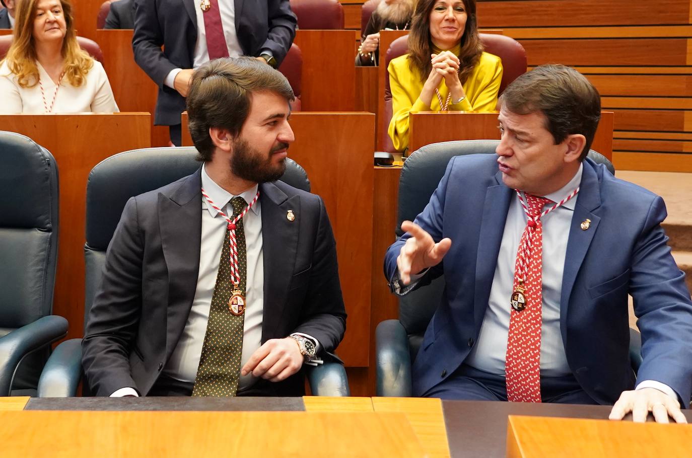 Intervención del presidente de las Cortes Carlos Pollán en el acto institucional del XL Aniversario del Estatuto de Autonomía de Castilla y León. 