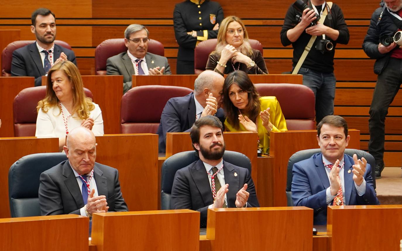 Intervención del presidente de las Cortes Carlos Pollán en el acto institucional del XL Aniversario del Estatuto de Autonomía de Castilla y León. 