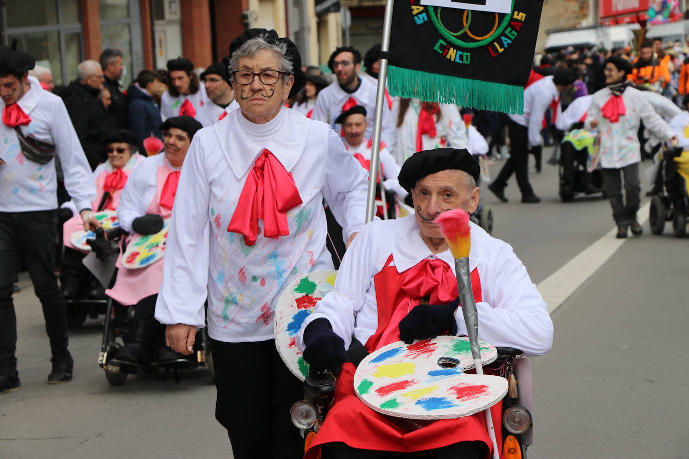 Imagen del desfile de Carnaval en Astorga 