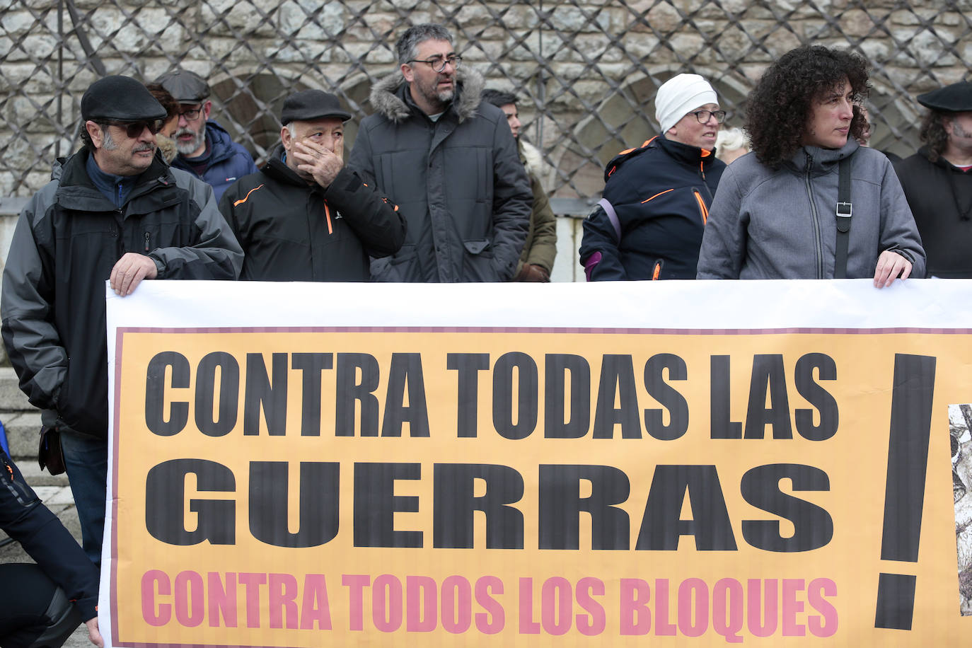 Movilización en contra de la guerra de Ucrania. 