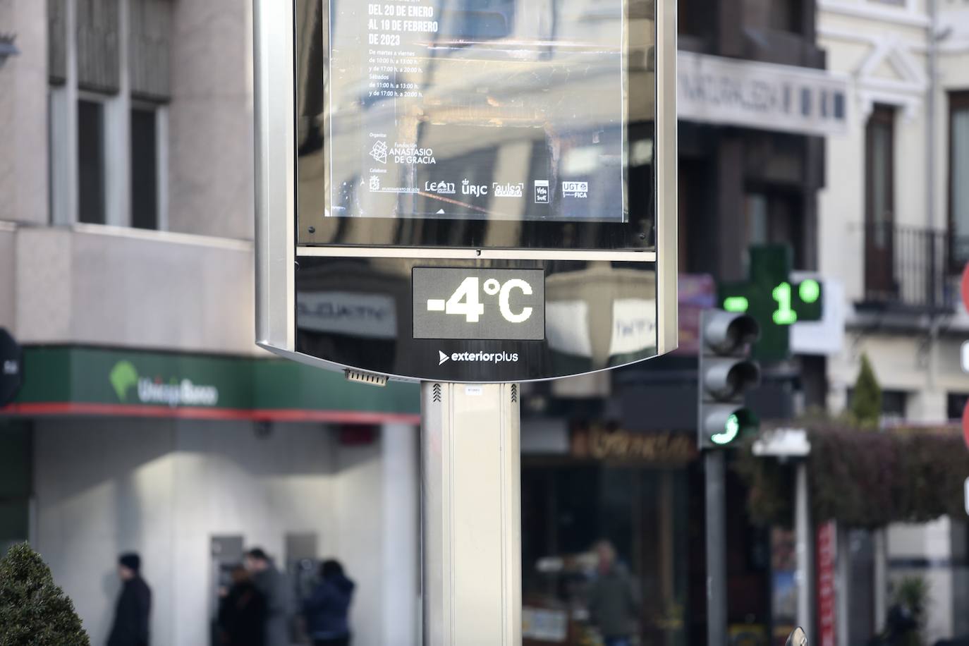 Bajas temperaturas en la capital leonesa