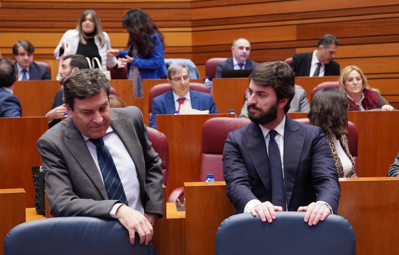 Primera sesión del Pleno de las Cortes de Castilla y León, que comienza con las preguntas de control al Gobierno autonómico.