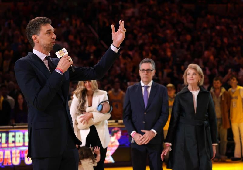 Fotos: Las mejores imágenes del gran día de Pau Gasol: Lakers retira el &#039;16&#039;