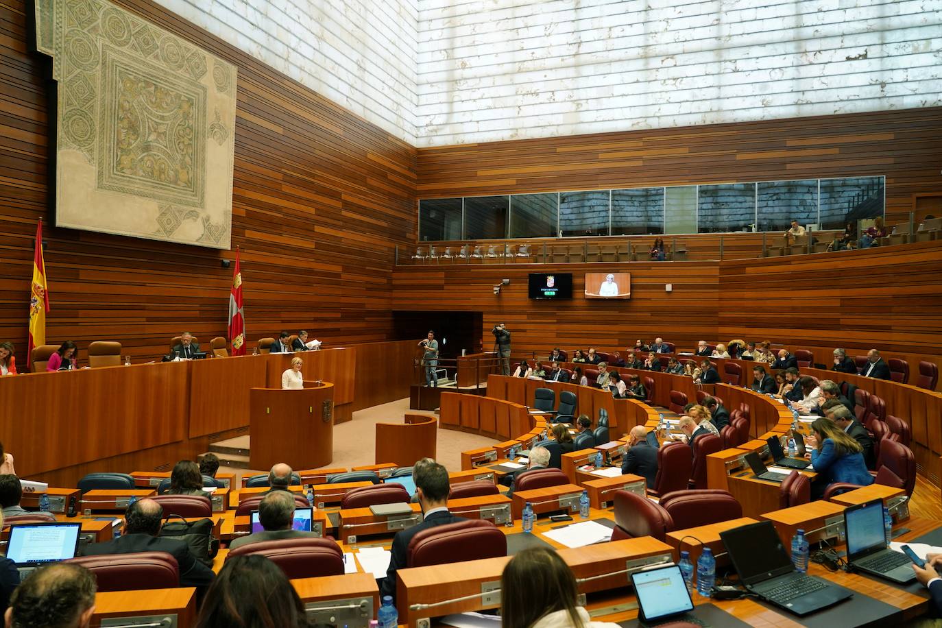 Pleno de las Cortes de Castilla y León celebrado este 8 de marzo. 