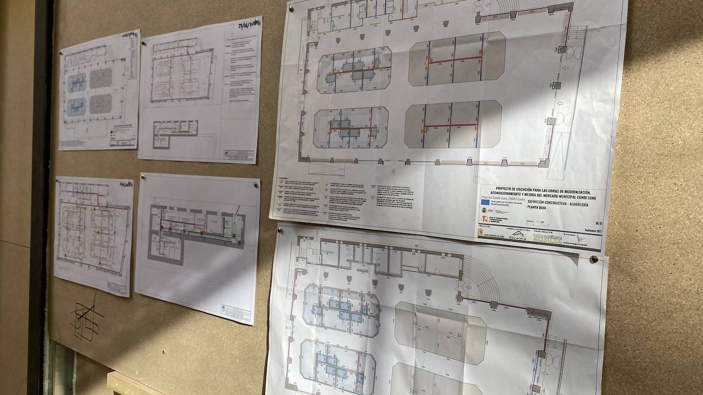 Imagen. Planos de las obras y mejoras del Conde Luna. 