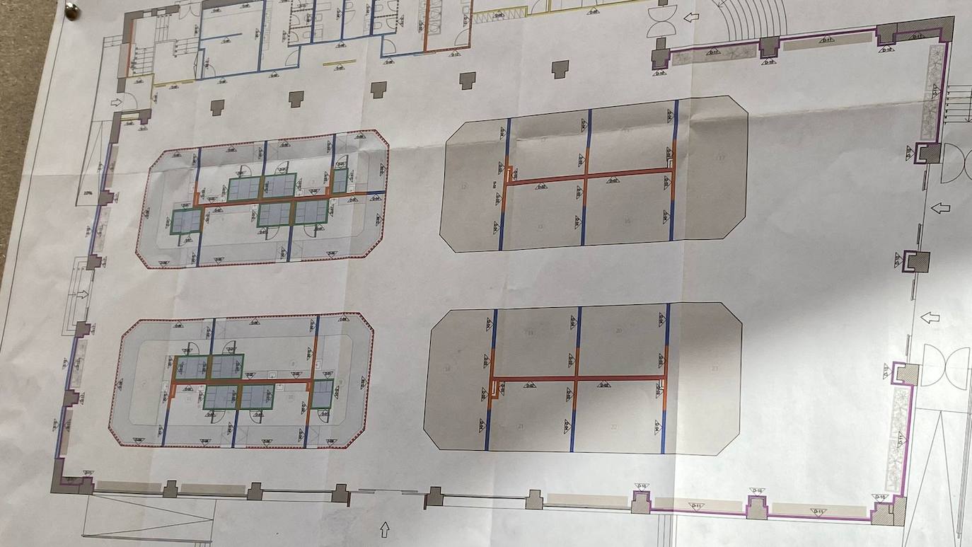 Avance de las obras en el Mercado del Conde Luna. 