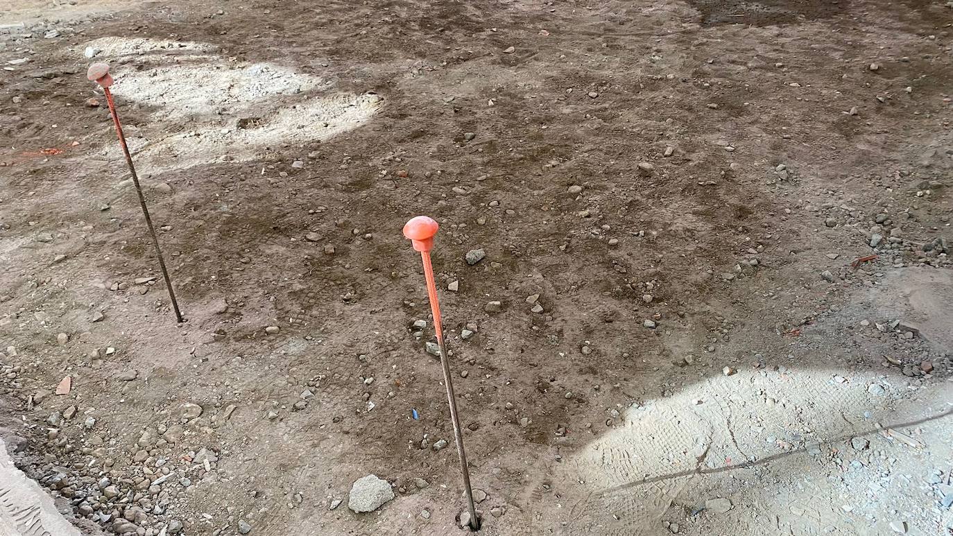 Avance de las obras en el Mercado del Conde Luna. 