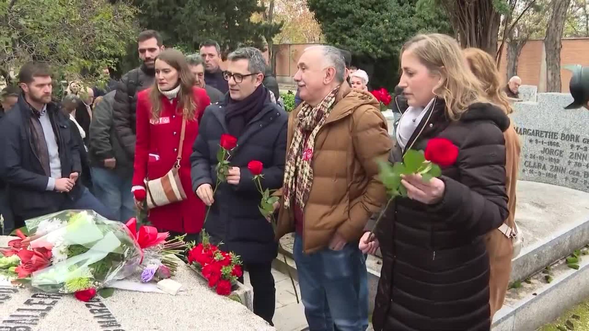 Bolaños y Álvarez conmemoran el 98 aniversario del fallecimiento de Pablo Iglesias