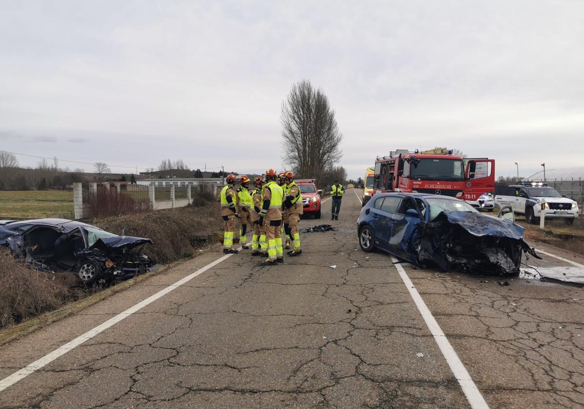 Accidente en la carretera a Sariegos.