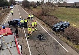 Accidente de tráfico en Sariegos.