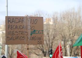 Manifestación de los trabajadores del Centro Estrada