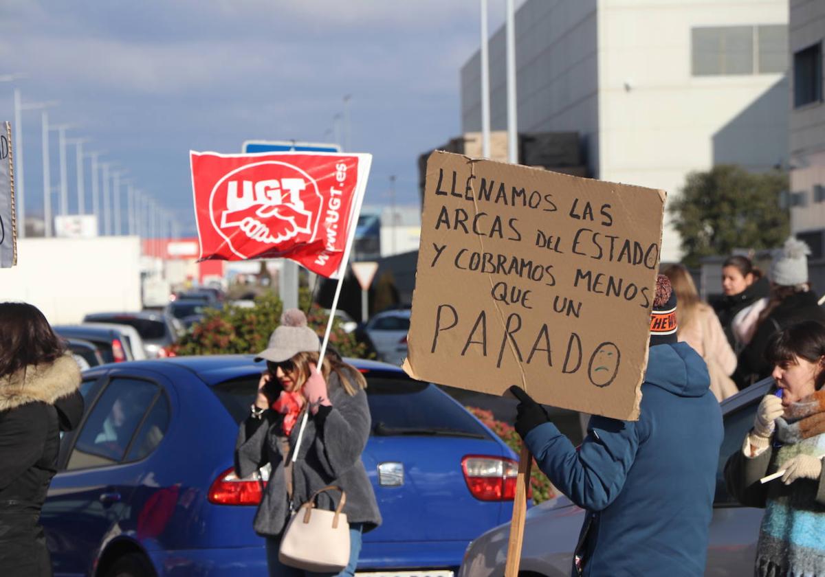 Manifestación en el Centro Estrada