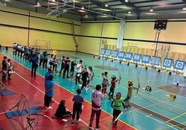 Imagen del Campeonato Provincial de Arco que tuvo lugar el pasado fin de semana.