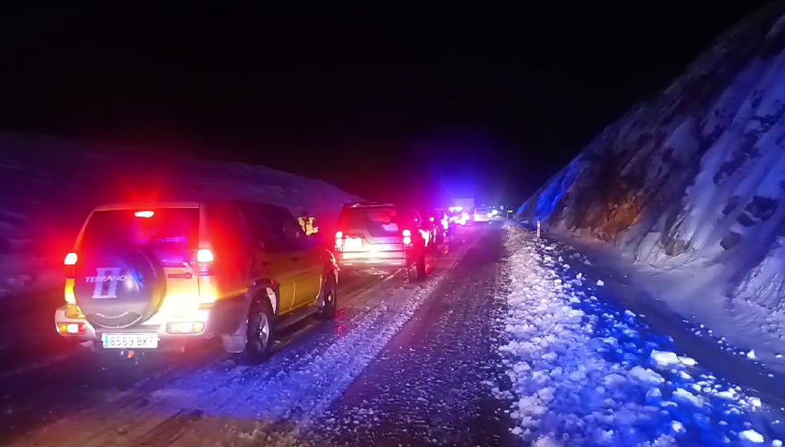 Todas las imágenes de la nevada en Soria que ha obligado a rescatar a 600 personas