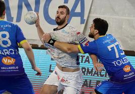 Marko MIlosavljevic, en un partido con el Abanca Ademar.