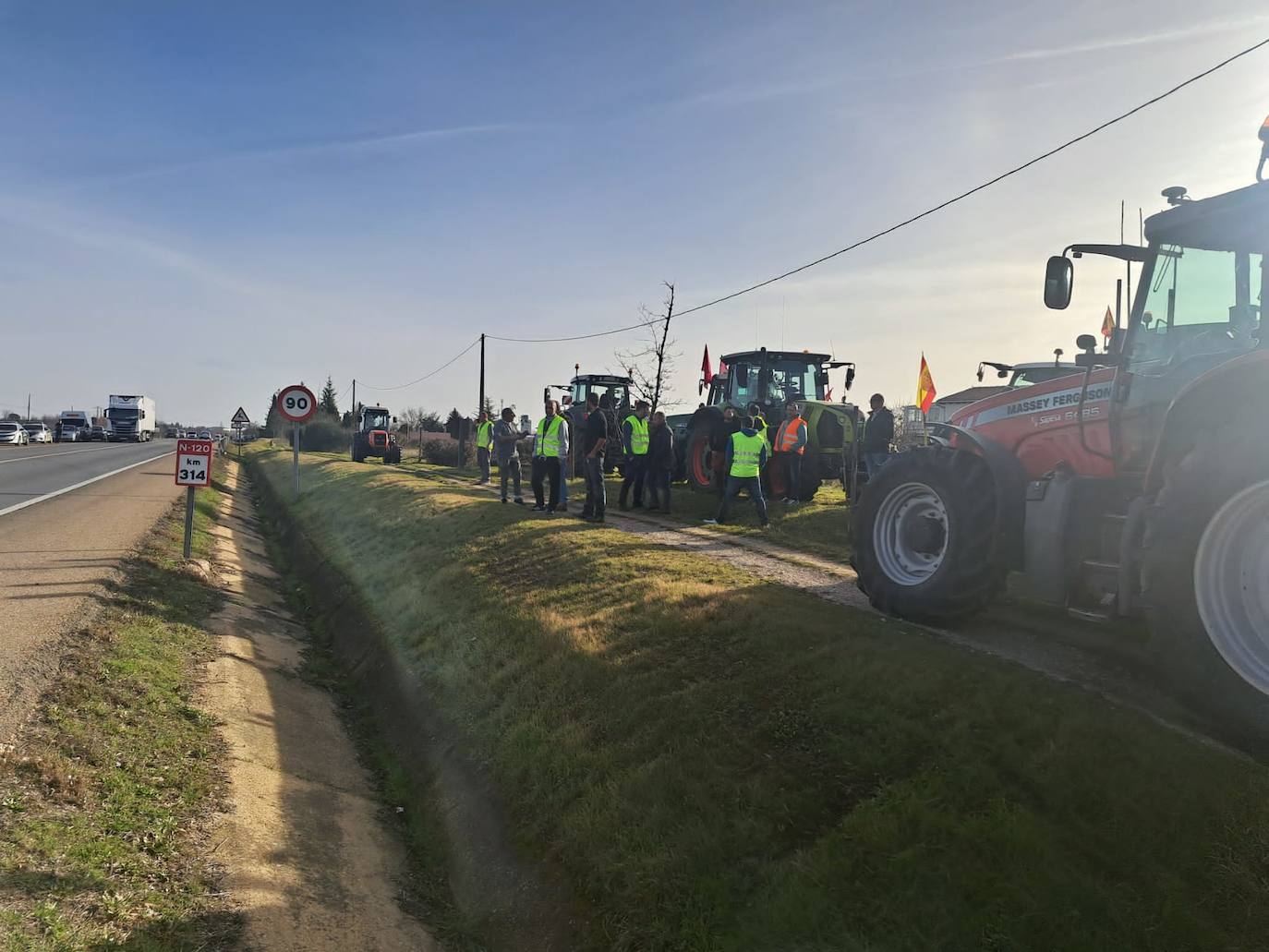 Segunda jornada de protestas del campo en León