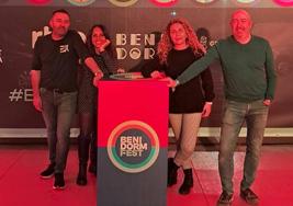 Un grupo de leoneses en el Benidorm Fest.