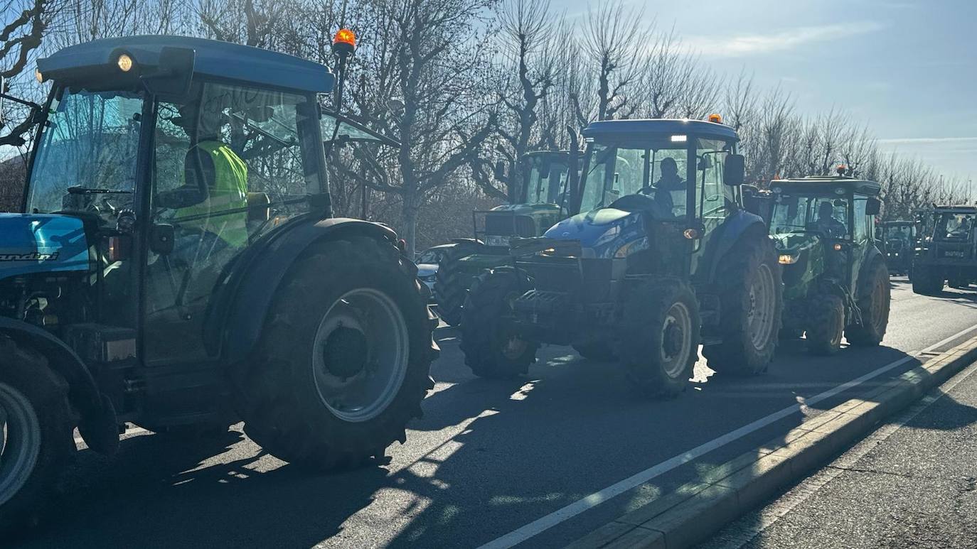Las imágenes de la tractorada en León