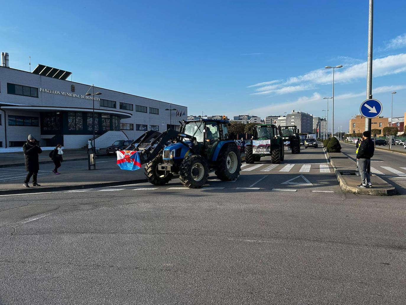 &#039;Tractorada&#039; del sector agrario en León