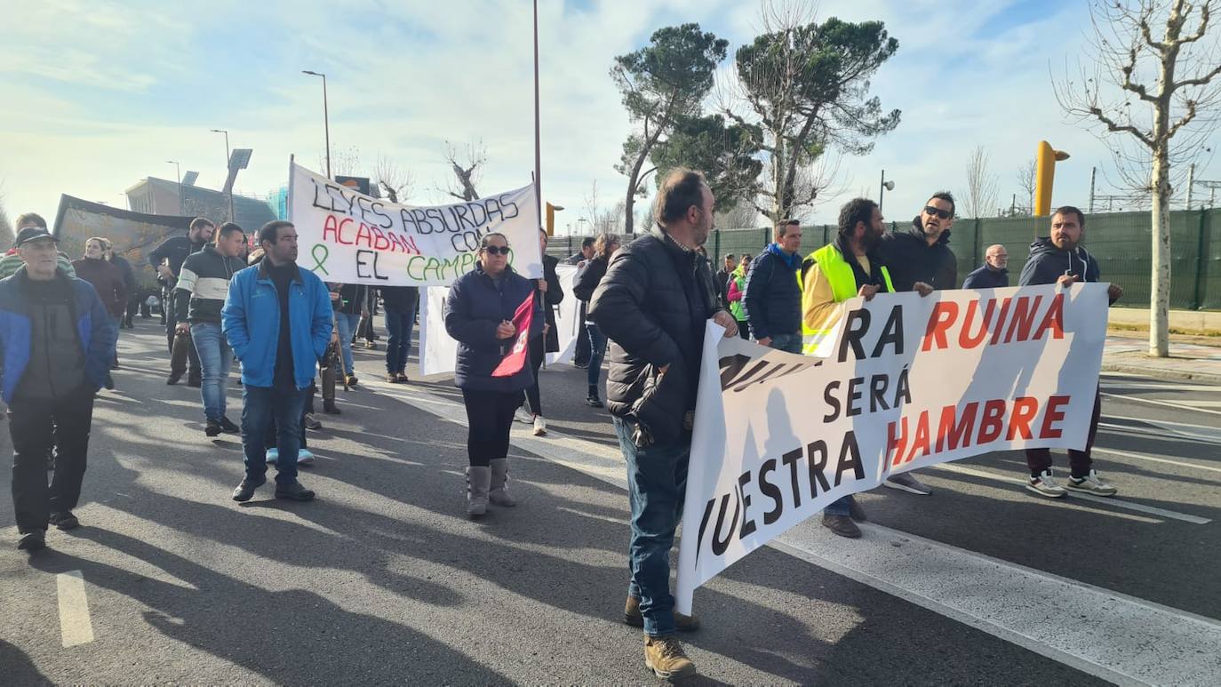 &#039;Tractorada&#039; del sector agrario en León