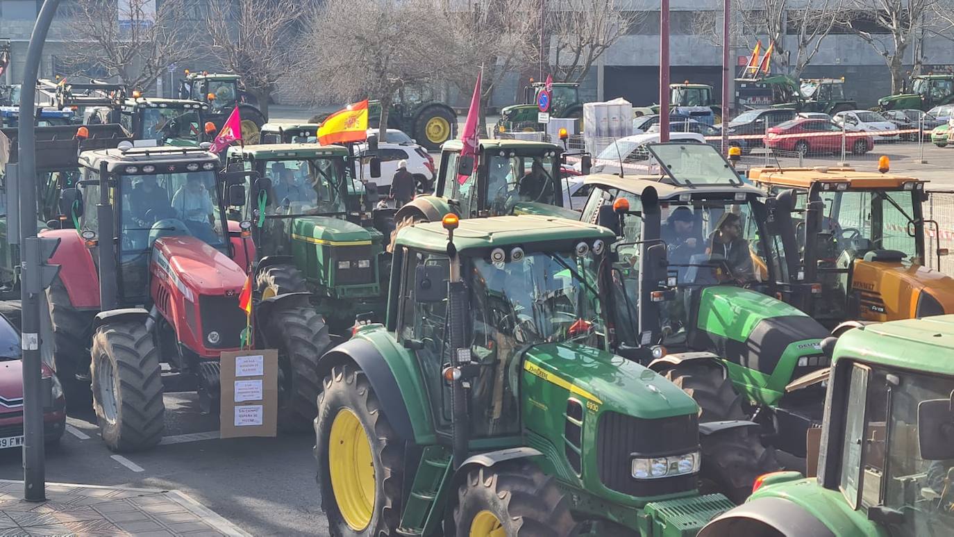 &#039;Tractorada&#039; del sector agrario en León