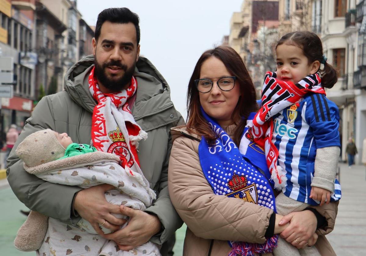 Javier y Anaís son aficionados de la Cultural y la Ponferradina.