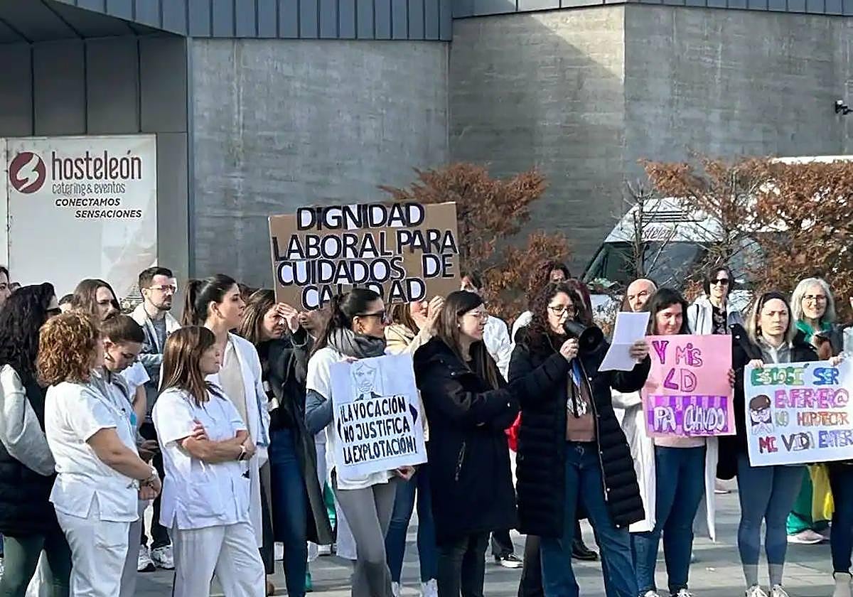 Concentración del servicio de enfermería del Caule.