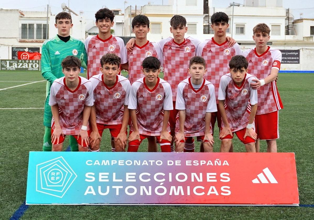 Imagen del conjunto sub14 de Castilla y León de fútbol.